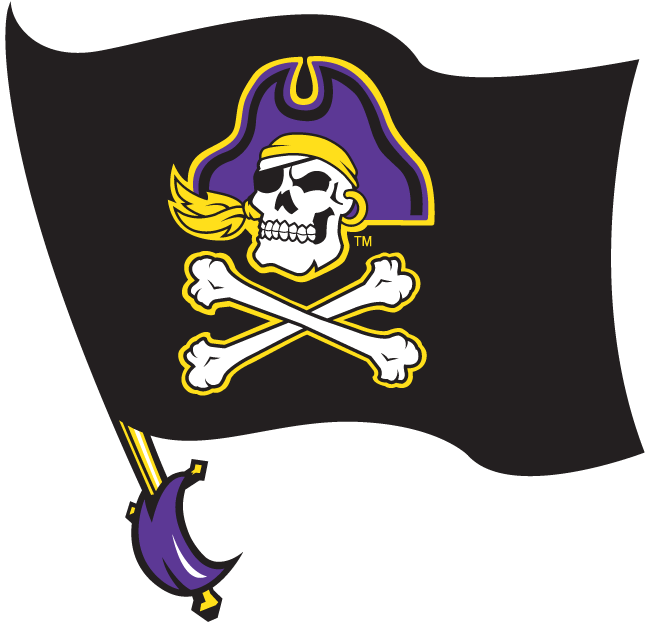 East Carolina Pirates 1999-2013 Alternate Logo v2 diy DTF decal sticker